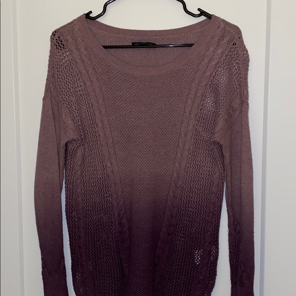 American eagle purple ombré sweater